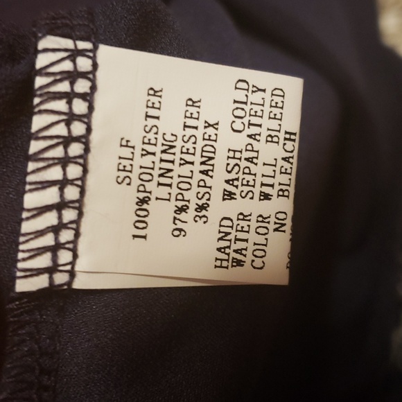 Pinch Tiered Mini Dress Navy Blue Small - Picture 8 of 8